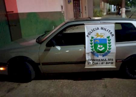 Jovem é detido e carro apreendido após fuga da Polícia Militar em Ivinhema